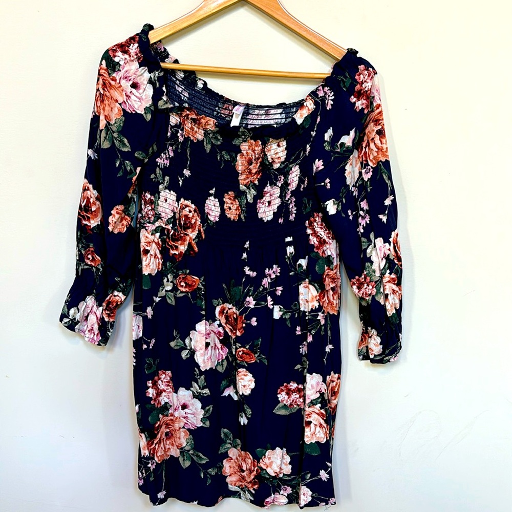 Off shoulder floral mini dress from Target size L